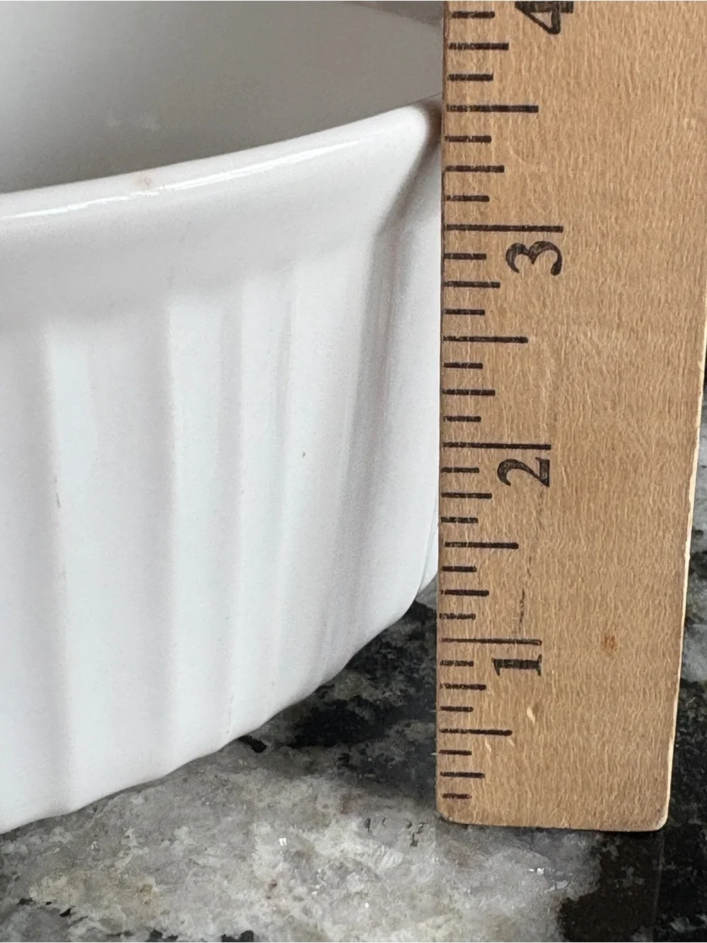 Corning French white. Casserole baking dish. Glass.